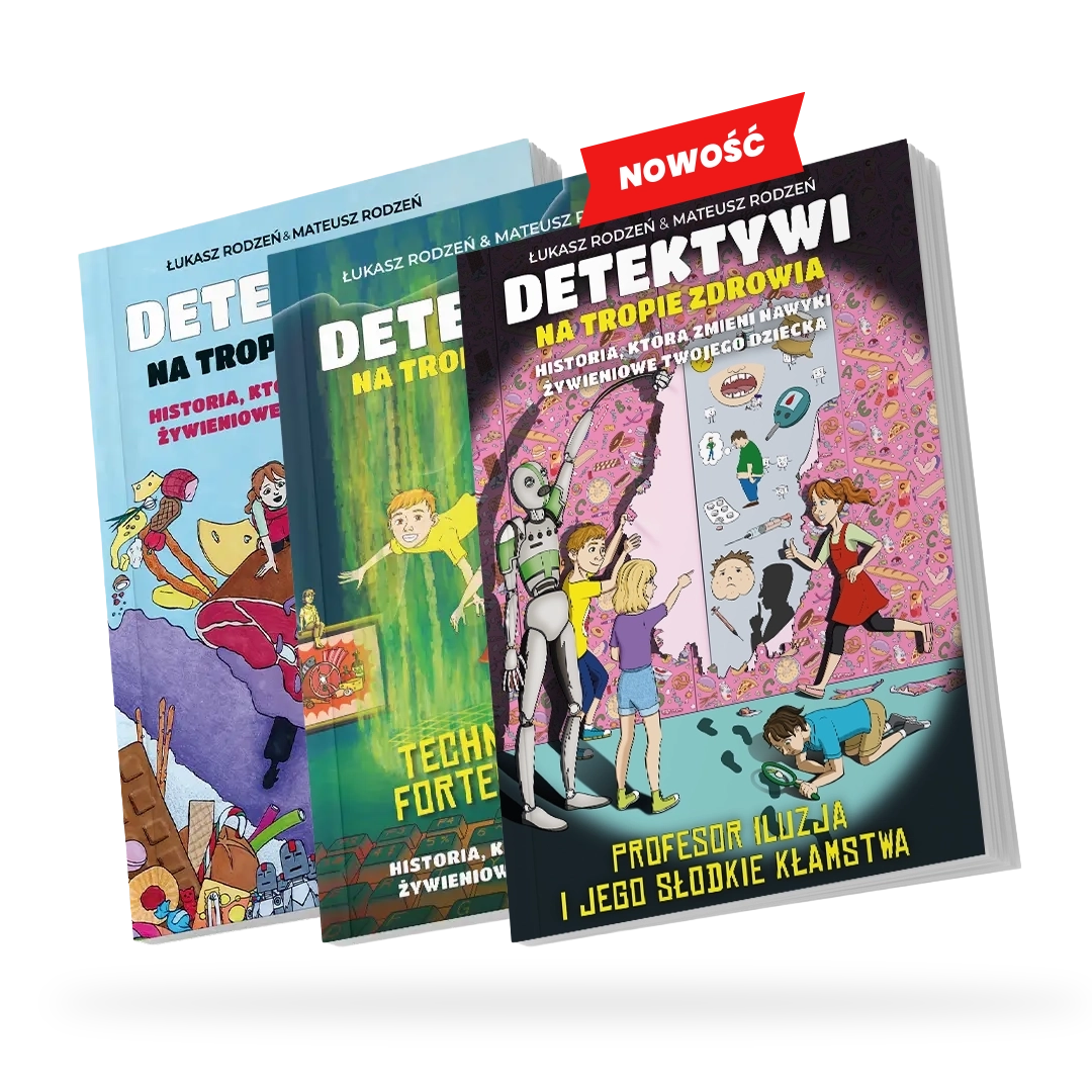 Detektywi kompler Detektywi na tropie zdrowia – cała seria książek dla dzieci i młodzieży | Bracia Rodzeń - obrazek 1